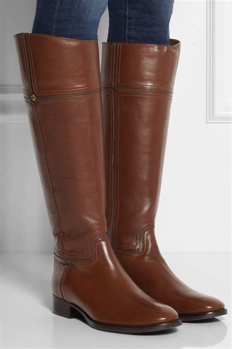 tory burch leather riding boots